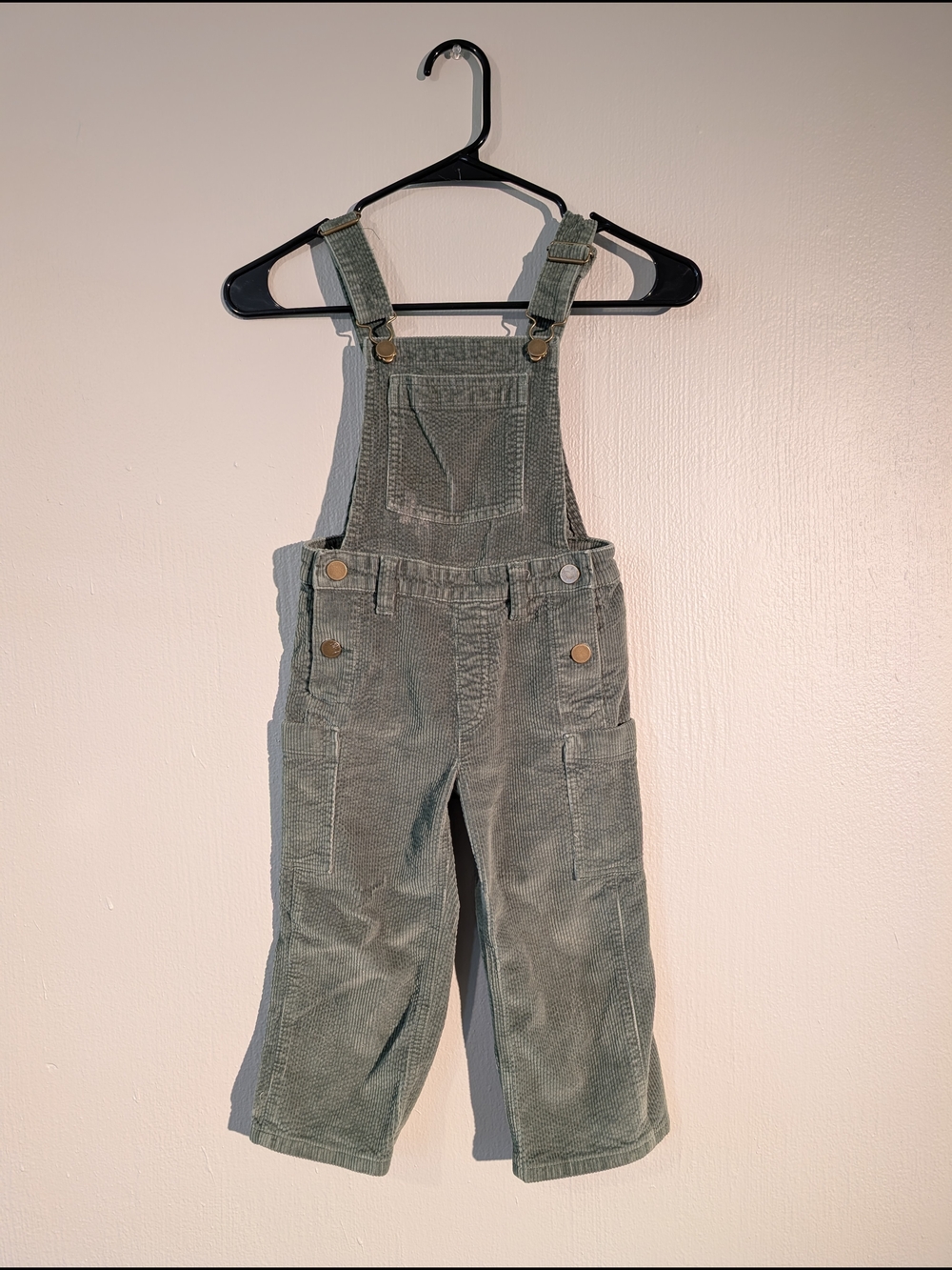 Crewcuts Corduroy Overalls in Sage